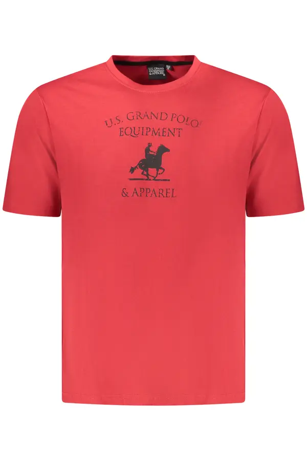 U.S. GRAND US GRAND POLO MEN'S SHORT SLEEVE T-SHIRT RED