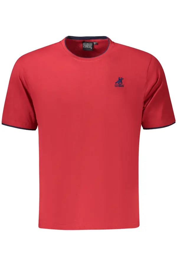 U.S. GRAND US GRAND POLO MEN'S SHORT SLEEVE T-SHIRT RED