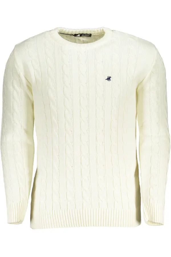 U.S. GRAND US GRAND POLO MEN'S WHITE SWEATER