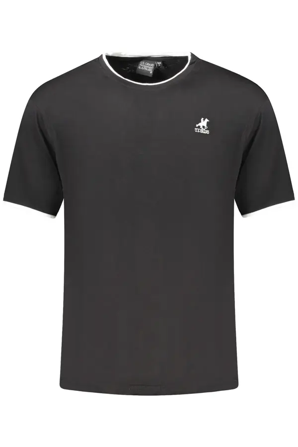 U.S. GRAND US GRAND POLO SHORT SLEEVE T-SHIRT MEN BLACK