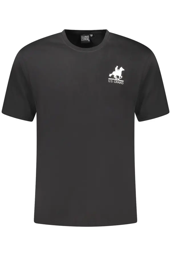 U.S. GRAND US GRAND POLO SHORT SLEEVE T-SHIRT MEN BLACK