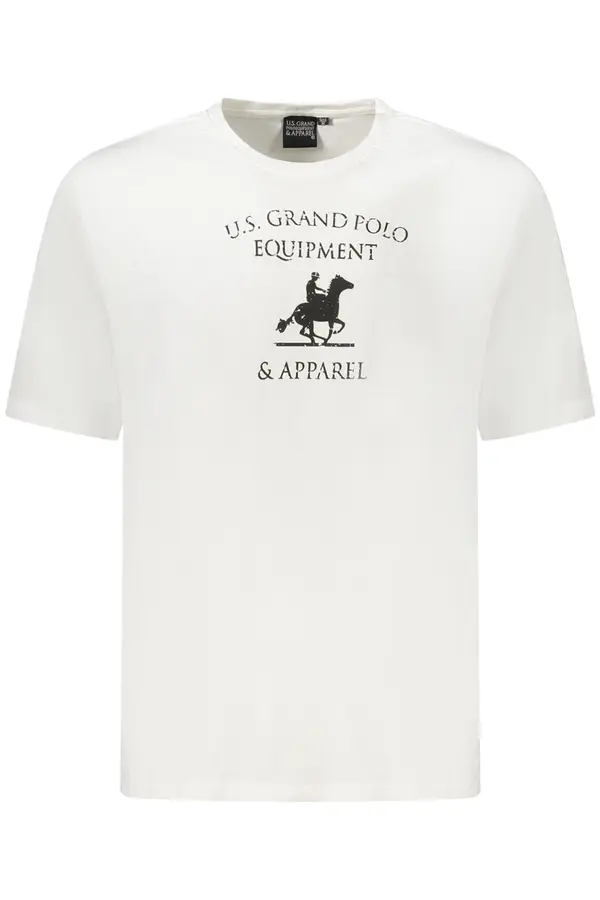 U.S. GRAND US GRAND POLO SHORT SLEEVE T-SHIRT MEN WHITE