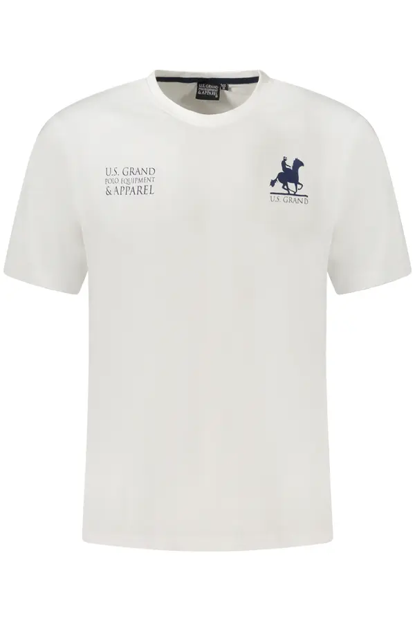 U.S. GRAND US GRAND POLO SHORT SLEEVE T-SHIRT MEN WHITE