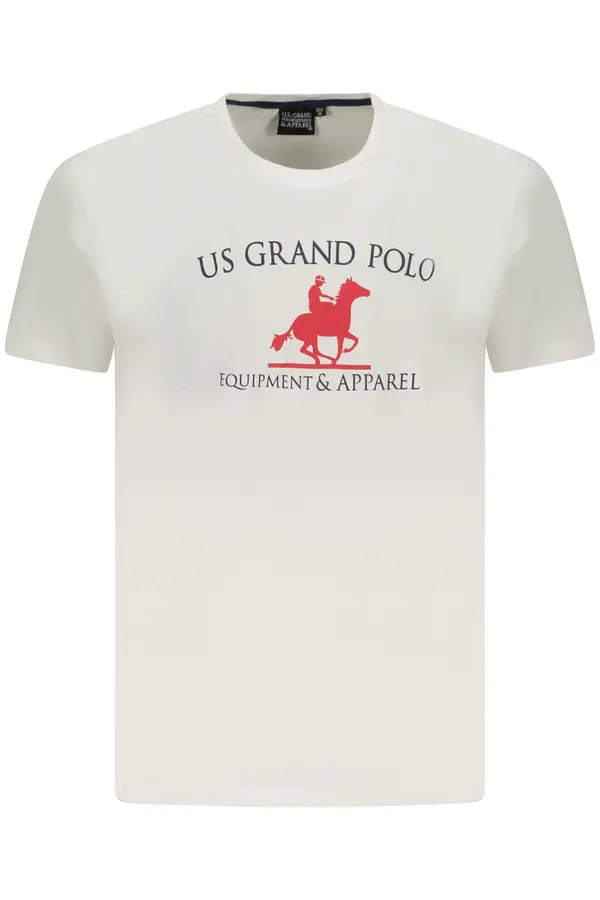 U.S. GRAND US GRAND POLO SHORT SLEEVE T-SHIRT MEN WHITE