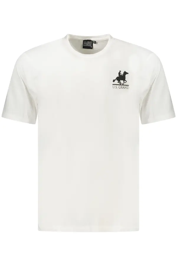 U.S. GRAND US GRAND POLO SHORT SLEEVE T-SHIRT MEN WHITE