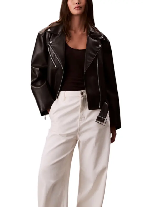 Calvin Klein Usnjena jakna Calvin Klein