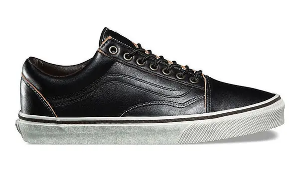 Vans Usnjene superge Vans Old Skool črne