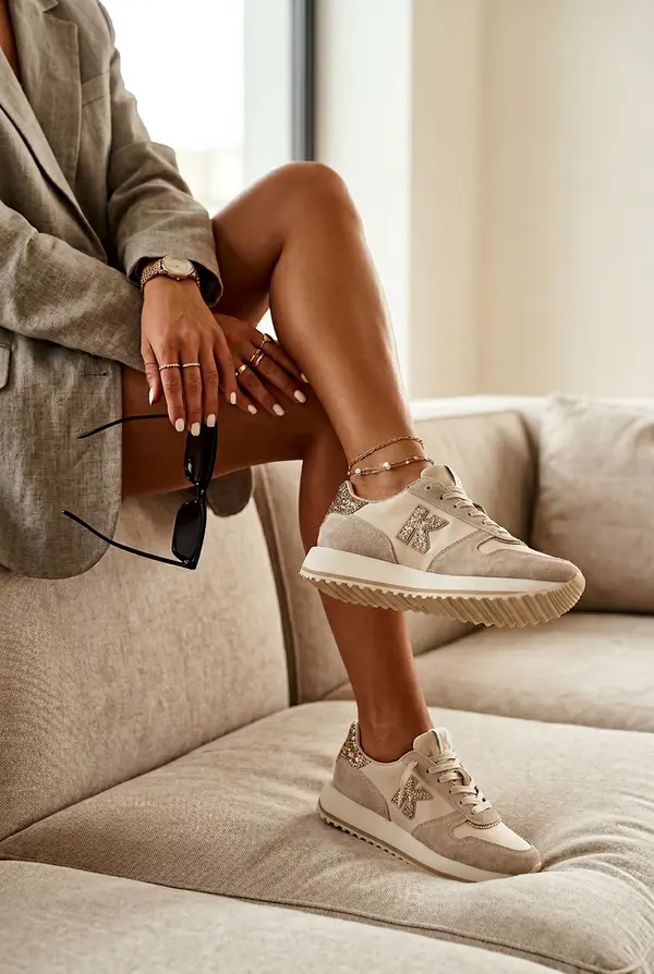 VINCEZA Usnjeni in semiš športni copati VINCEZA