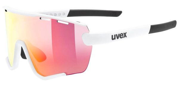 Uvex Uvex Sportstyle 236 Small Set White Mat/Mirror Red (Cat. 2) + Clear (CAT. 0) sports glasses