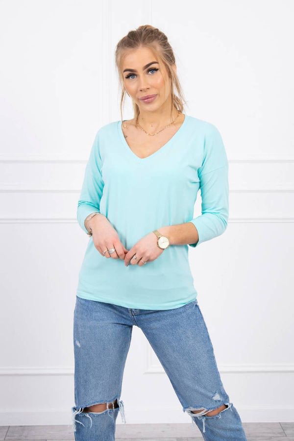 Kesi V-neck blouse mint