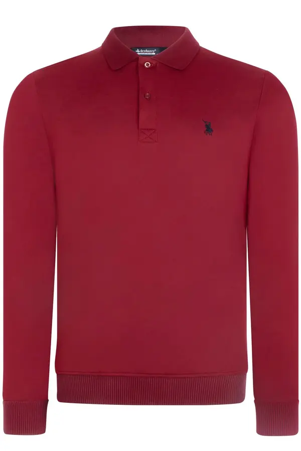 dewberry V9007 DEWBERRY MEN'S SWEATSHIRT-BURGUNDY