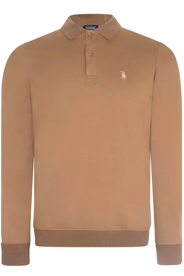 dewberry V9007 DEWBERRY MEN'S SWEATSHIRT-CAMEL