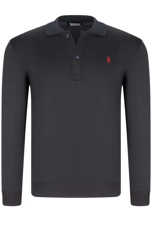 dewberry V9007 DEWBERRY MEN'S SWEATSHIRT-NAVY BLUE