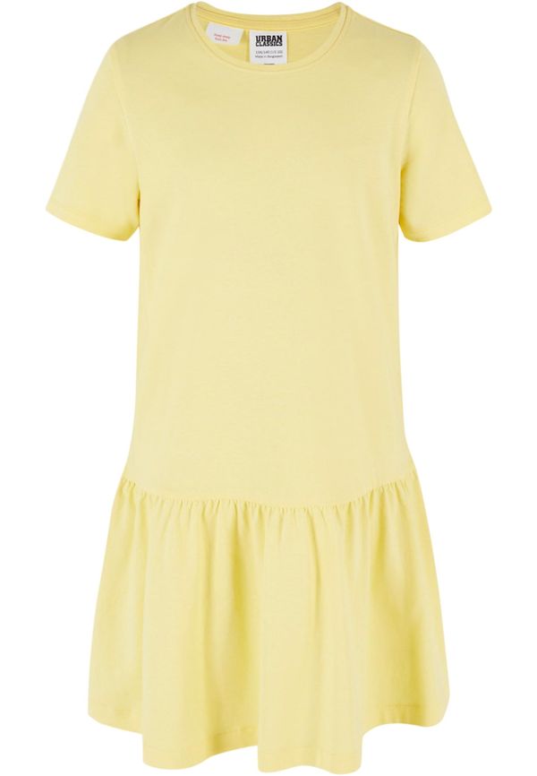 Urban Classics Kids Valance Tee Dress for Girls - Yellow