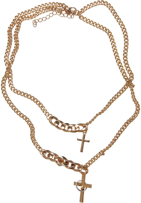 Urban Classics Accessoires Variety of gold chain necklaces