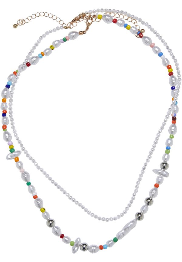 Urban Classics Various Mother-of-Pearl Layering of the Necklace 2-Pack multicolor