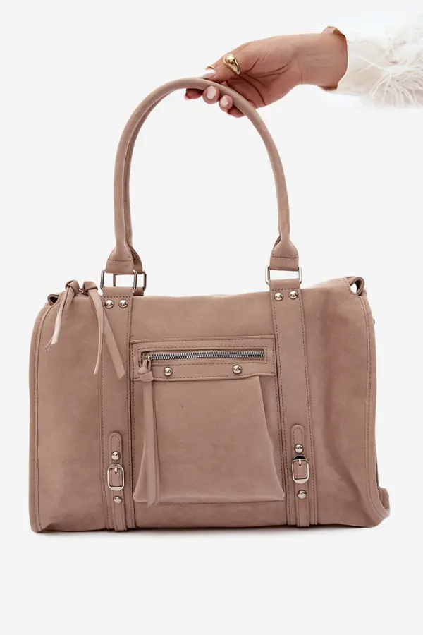 FLORA & CO Velika bež torbica Flora&amp;Co Nolita