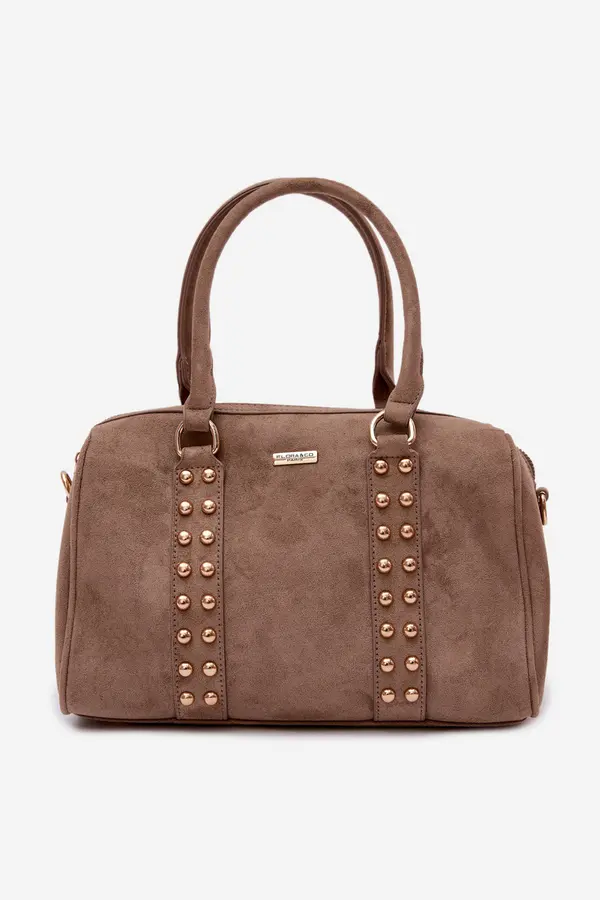 FLORA & CO Velika ženska torbica Flora&amp;Co z okrasnimi čepki