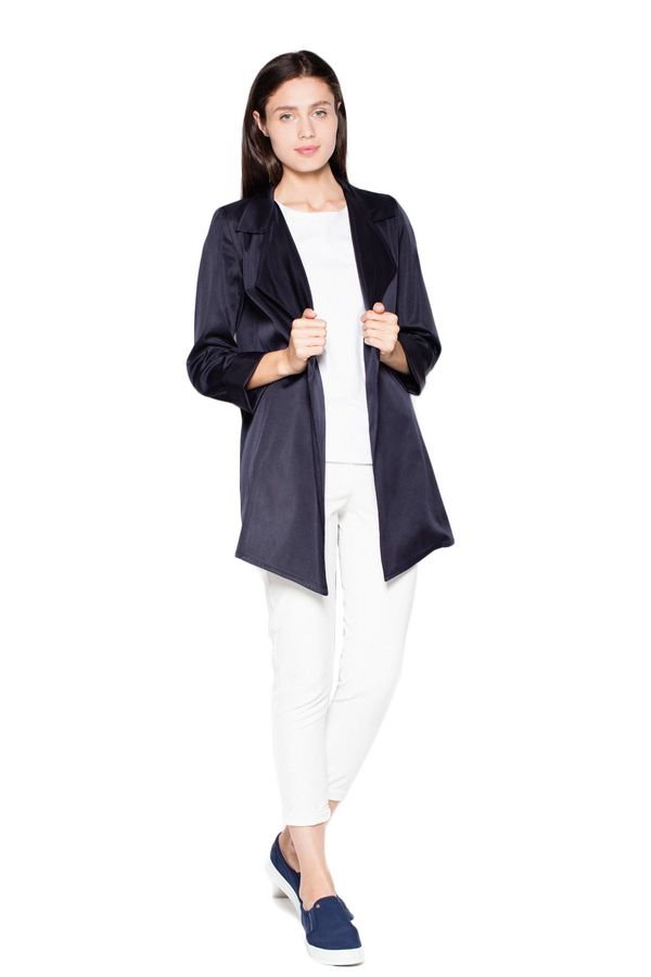 Venaton Venaton Woman's Coat VT039 Navy Blue