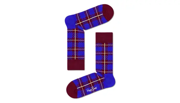 Happy Socks Vesele nogavice Poslovne vijolične