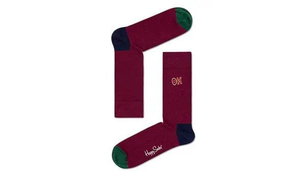 Happy Socks Vesele nogavice z bordo vezenjem