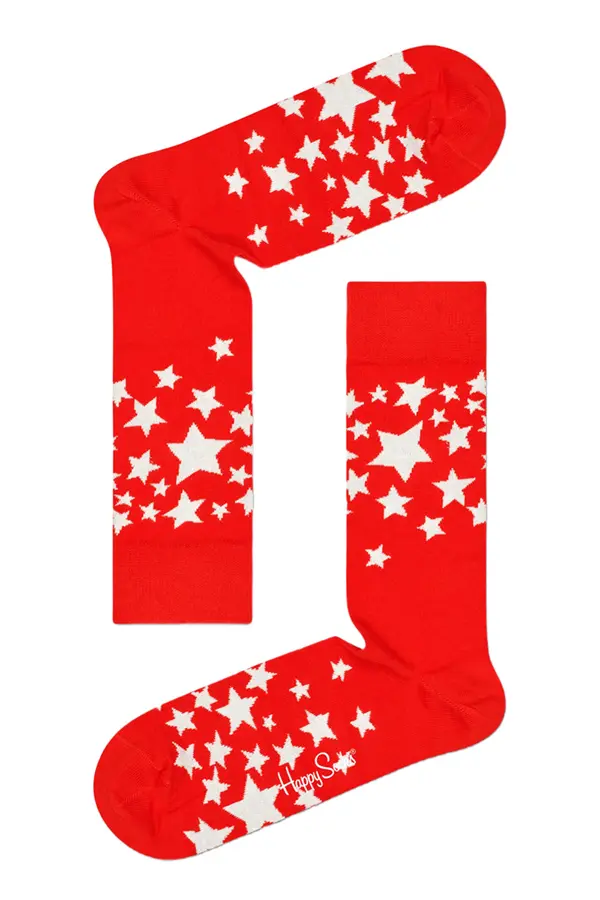 Happy Socks Vesele nogavice z zvezdicami