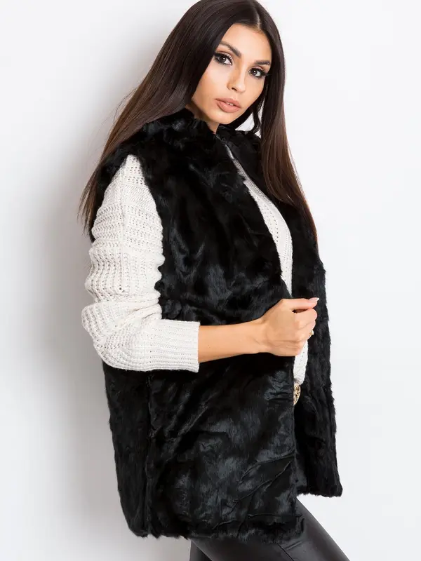 Wool Fashion Italia Vest-AT-KZ-05201.95P-black