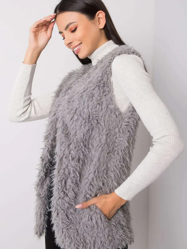 Wool Fashion Italia Vest-AT-KZ-22105.11P-dark gray
