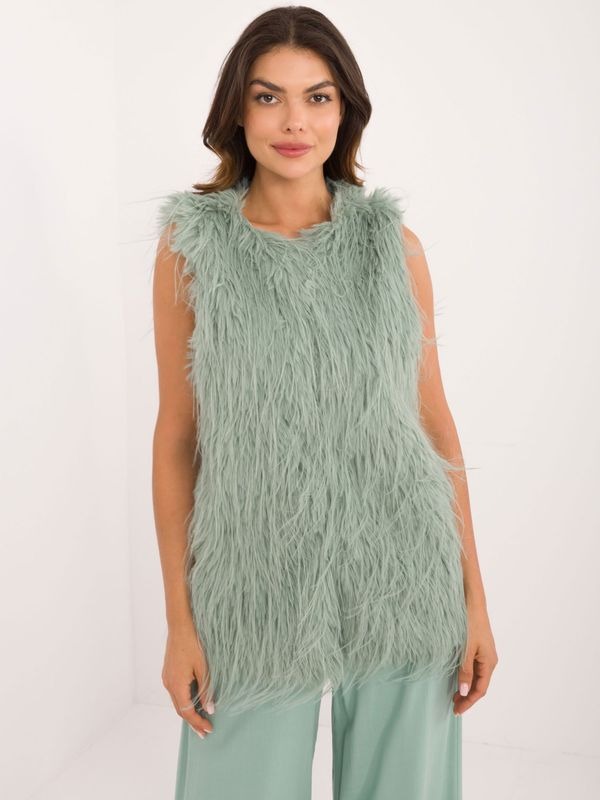 Wool Fashion Italia Vest-AT-KZ-2349-1.18-pistachio