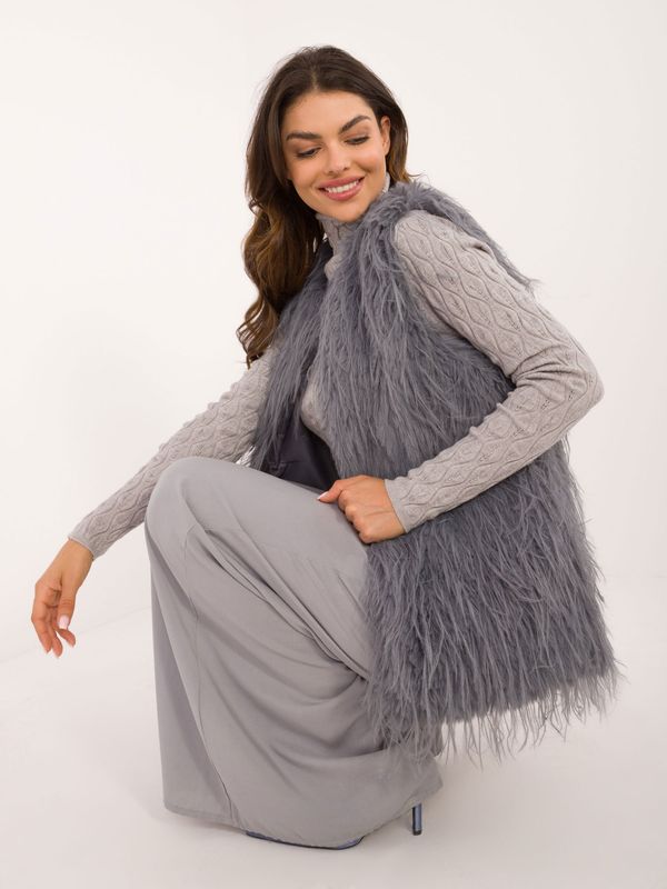 Wool Fashion Italia Vest-AT-KZ-2349-1.21-dark gray