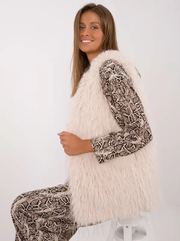 Wool Fashion Italia Vest-AT-KZ-2349-1.31P-light beige