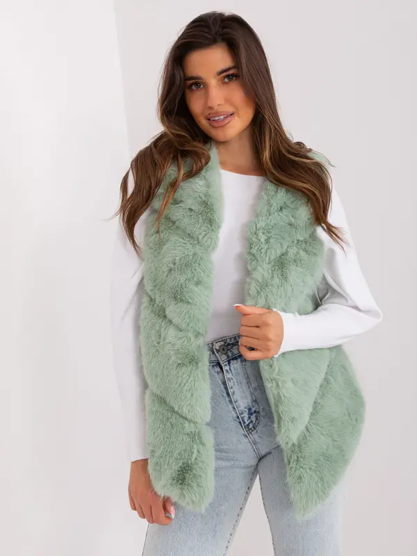 Wool Fashion Italia Vest-AT-KZ-2349.00P-Pistachio