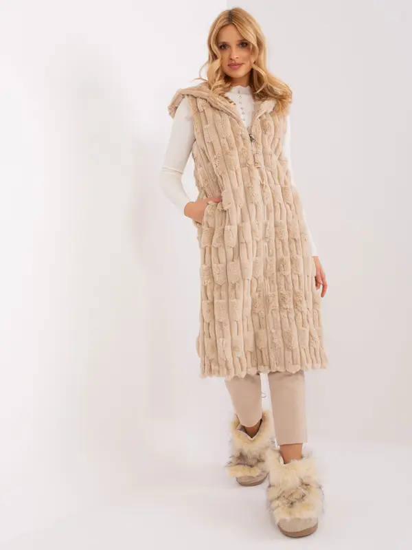 Wool Fashion Italia Vest-AT-KZ-2368-1.07-beige