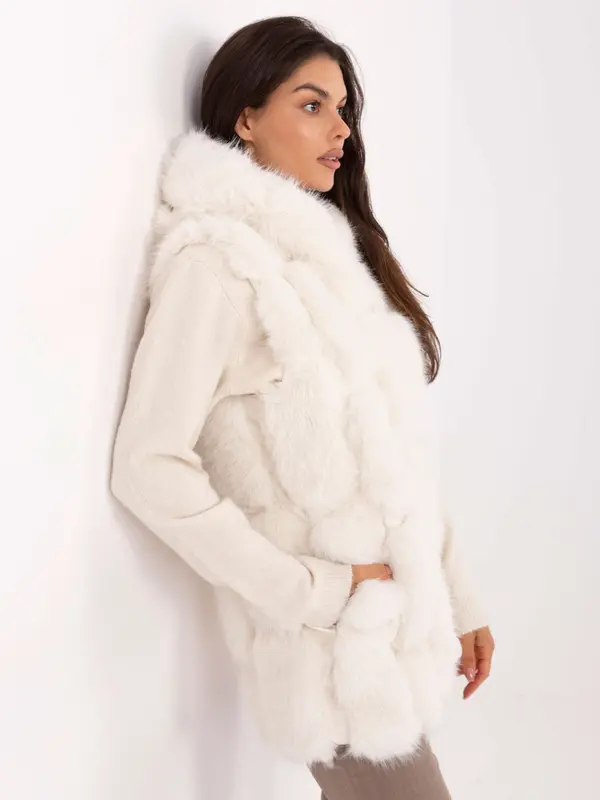 Wool Fashion Italia Vest-AT-KZ-2379.96P-ecru