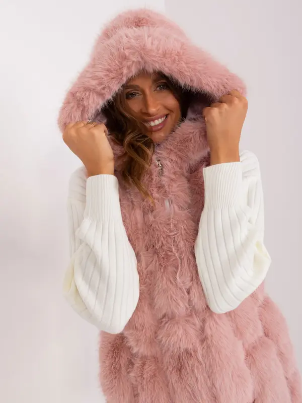 Wool Fashion Italia Vest-AT-KZ-2379.96P-light pink