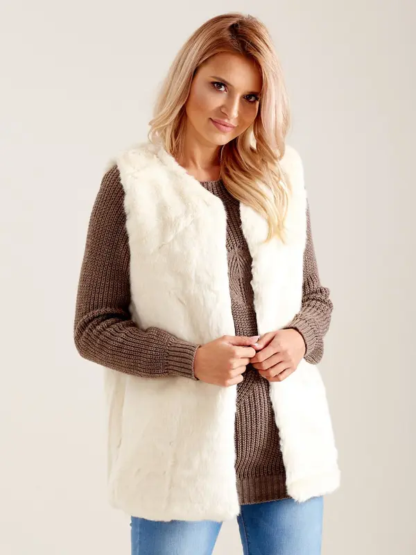 Wool Fashion Italia Vest-AT-KZ-4102-1.20P-ecru