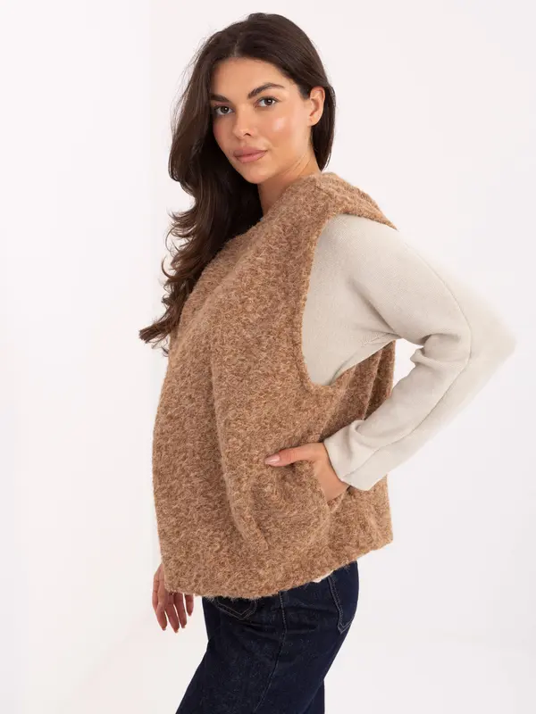 RUE PARIS Vest-IT-KZ-FL9622.29P-camel