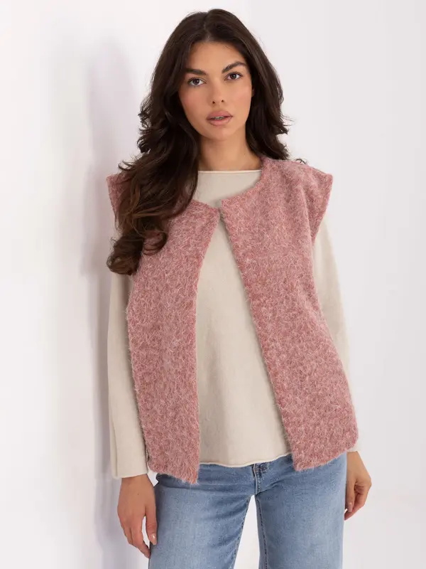 RUE PARIS Vest-IT-KZ-FL9622.29P-Dark Pink