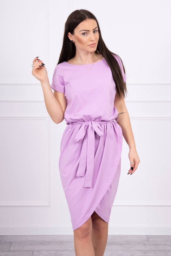 Kesi Vezana obleka z vijoličnim dnom sklopke