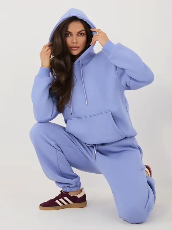 Calimera Vijoličen dvodelni komplet s puloverjem