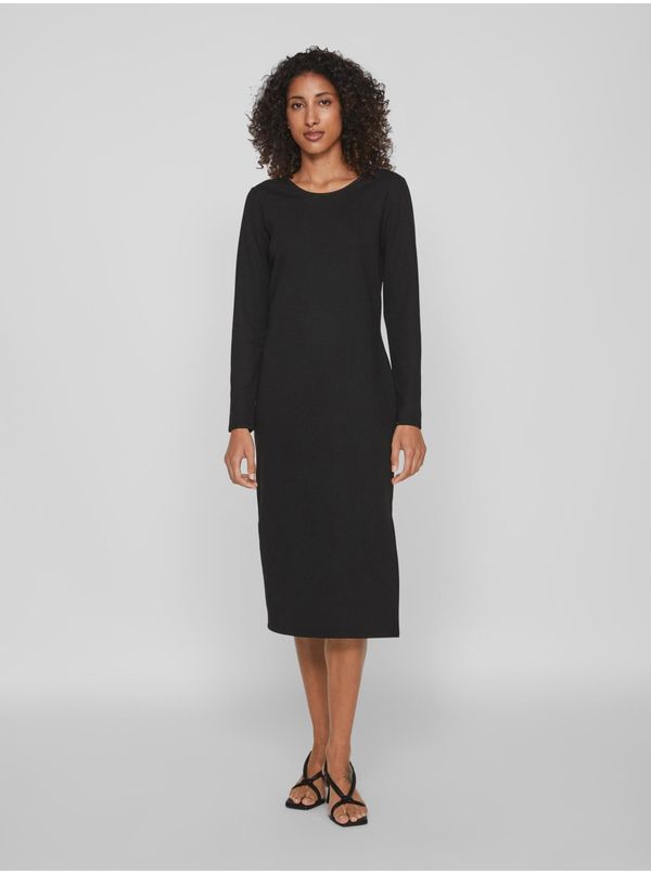 Vila VILA Armerone Black Ladies Midishdress - Ladies