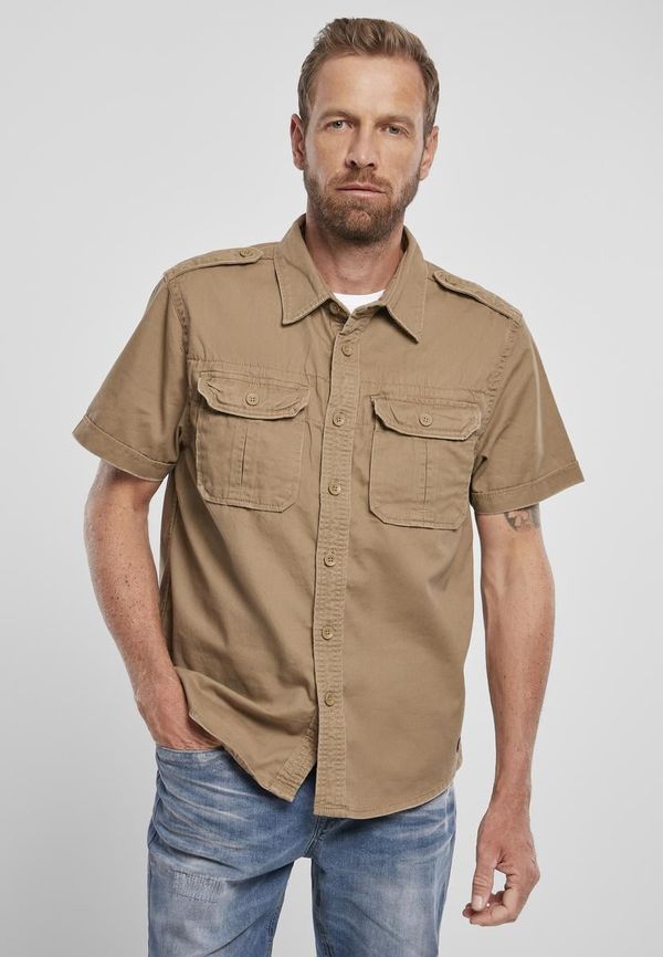 Brandit Vintage Short Sleeve Camel Shirt