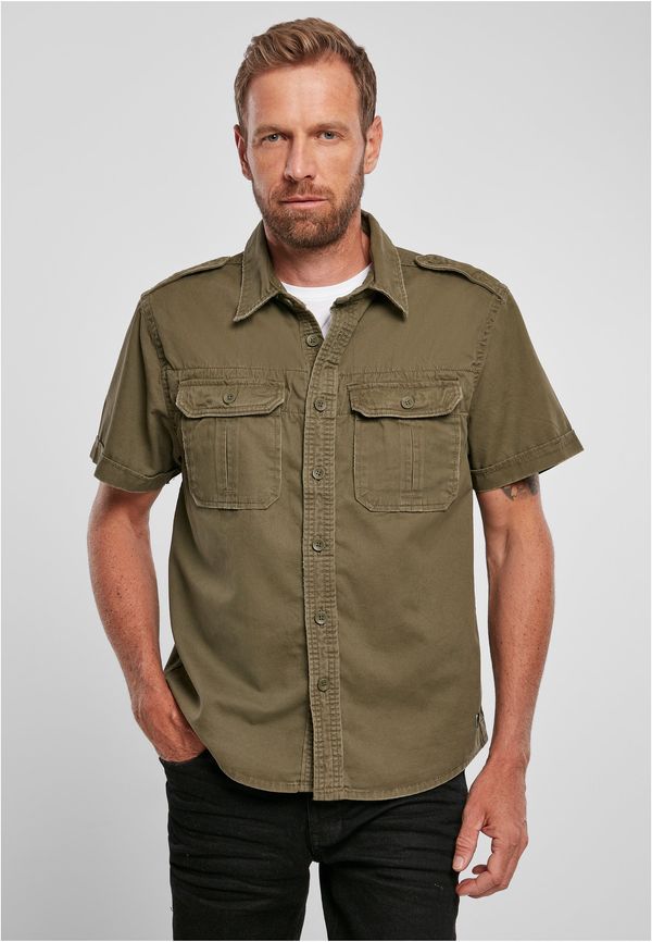 Brandit Vintage Short Sleeve Shirt Olive