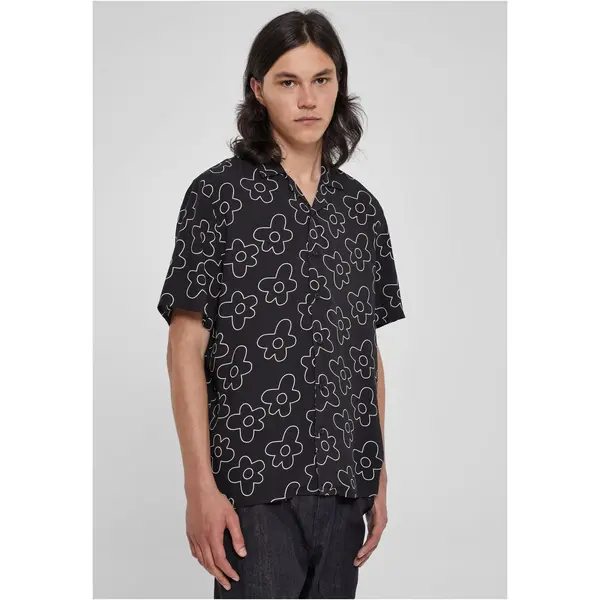 Urban Classics Viscose shirt AOP Resort blackflower