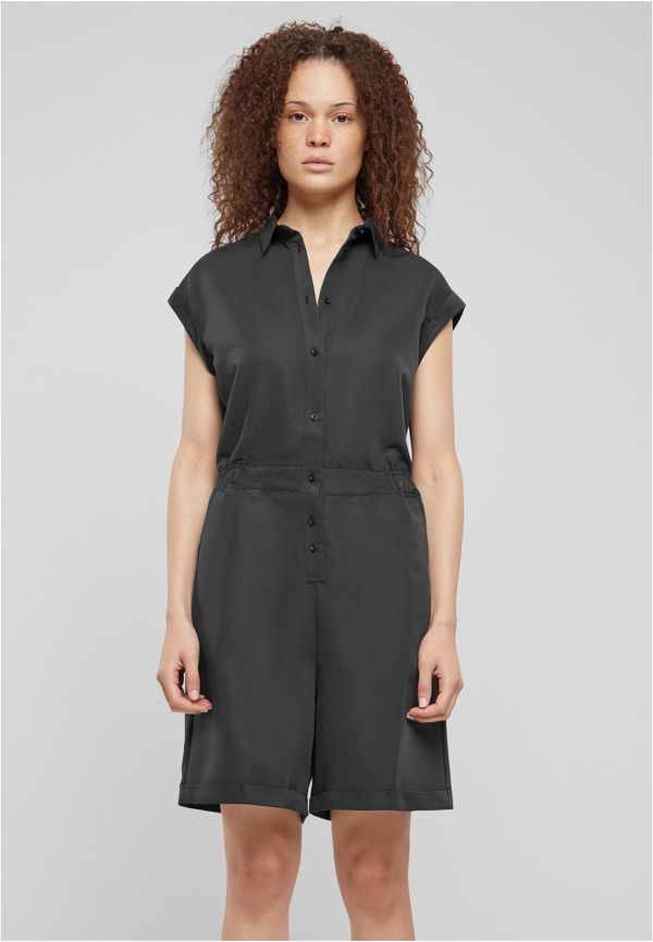 UC Ladies Viscose Twill Women's Short Jumpsuit - Black