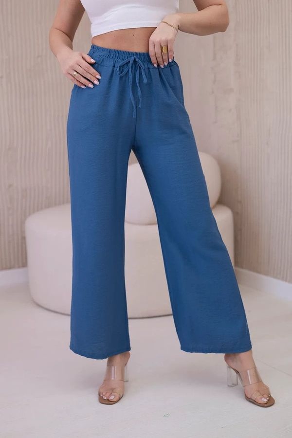 Kesi Viscose wide denim trousers