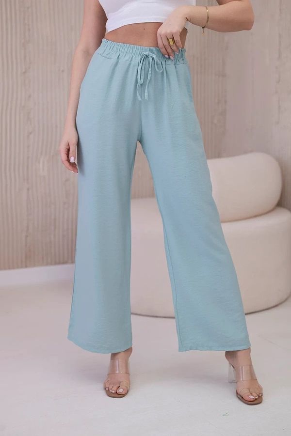 Kesi Viscose wide trousers dark mint