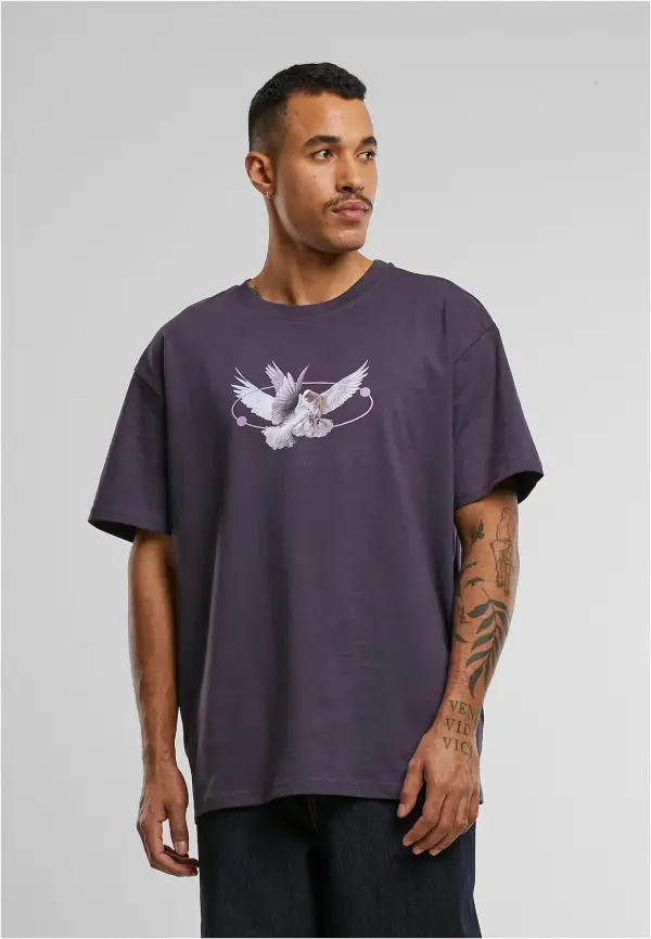 Mister Tee Vive la Liberte Oversize t-shirt purplenight
