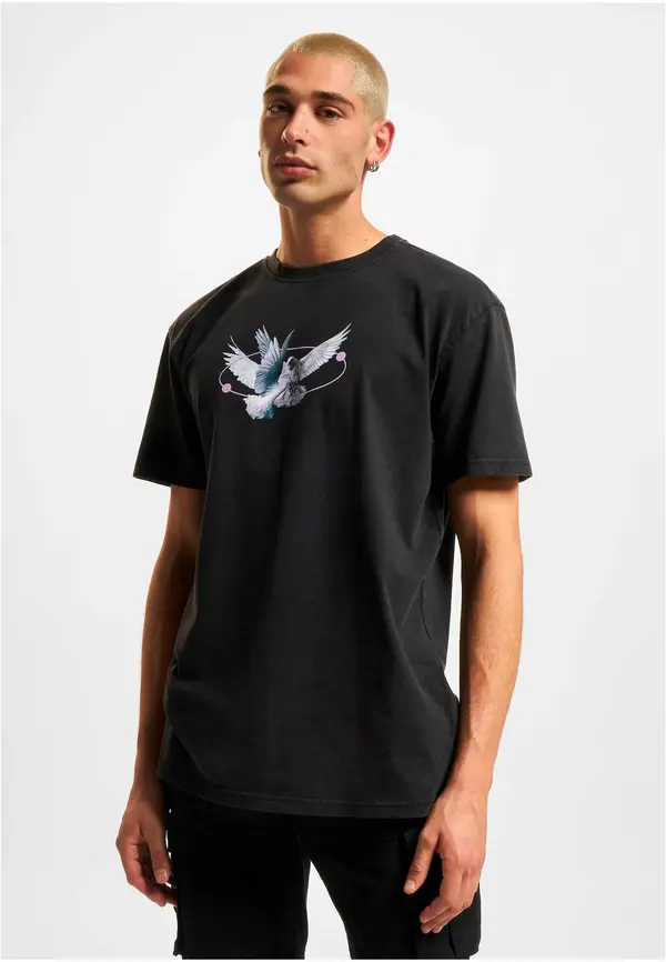 Mister Tee Vive la Liberte Oversize Tee black acid washed