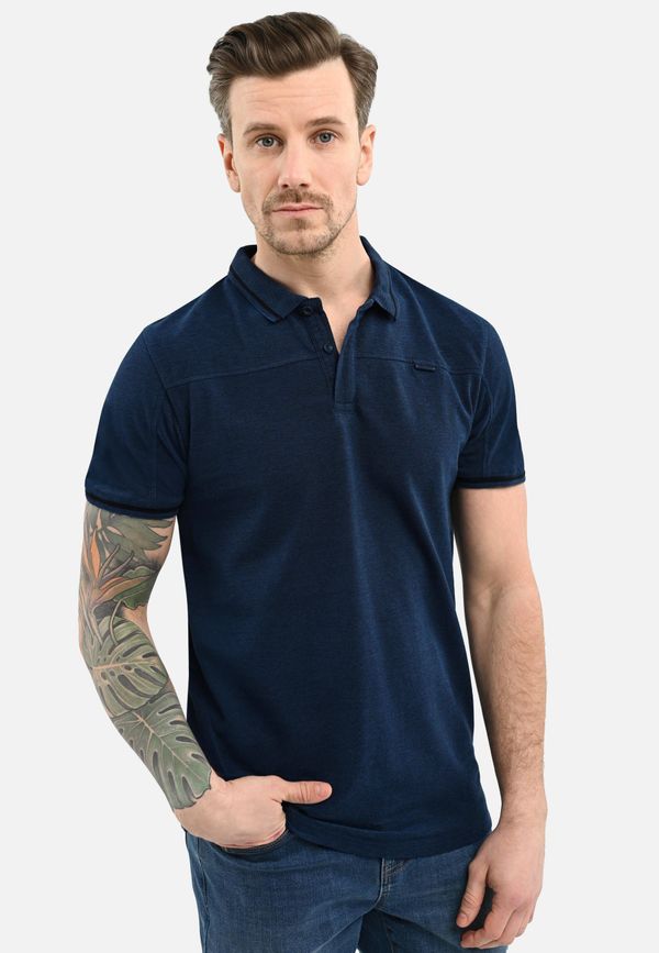 Volcano Volcano Man's Polo T-Shirt O-SALLY Navy Blue